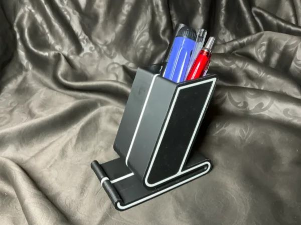 Phone Stand with Pencil Holder