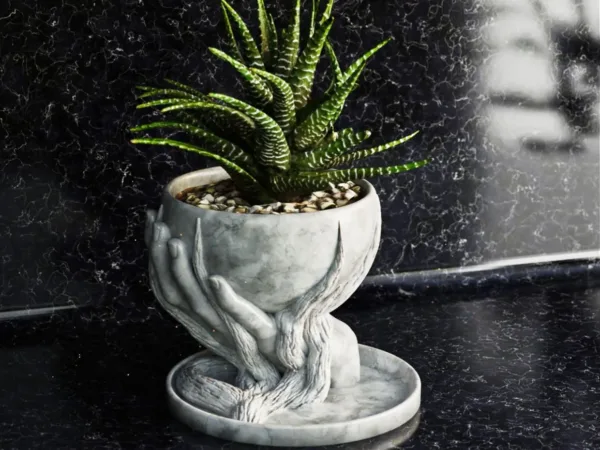 Simple Roots Hand Vase – Elegant Minimalist Planter