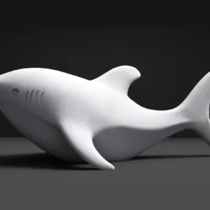 Minimalistic Decorative Shark