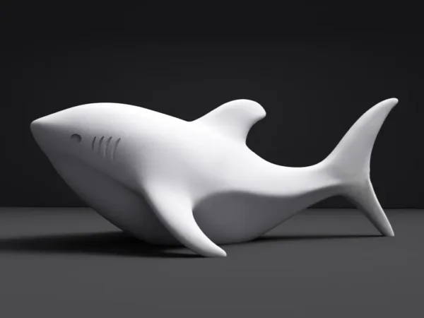 Minimalistic Decorative Shark